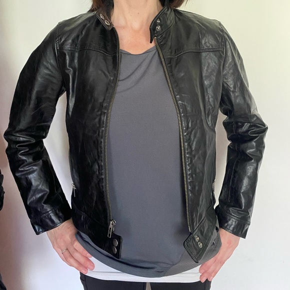 GAP Jackets & Blazers - Gap leather jacket medium